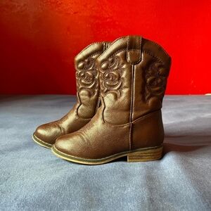 Toddler Boys Size 8 Cat & Jack Cowboy Boots Like New EUC